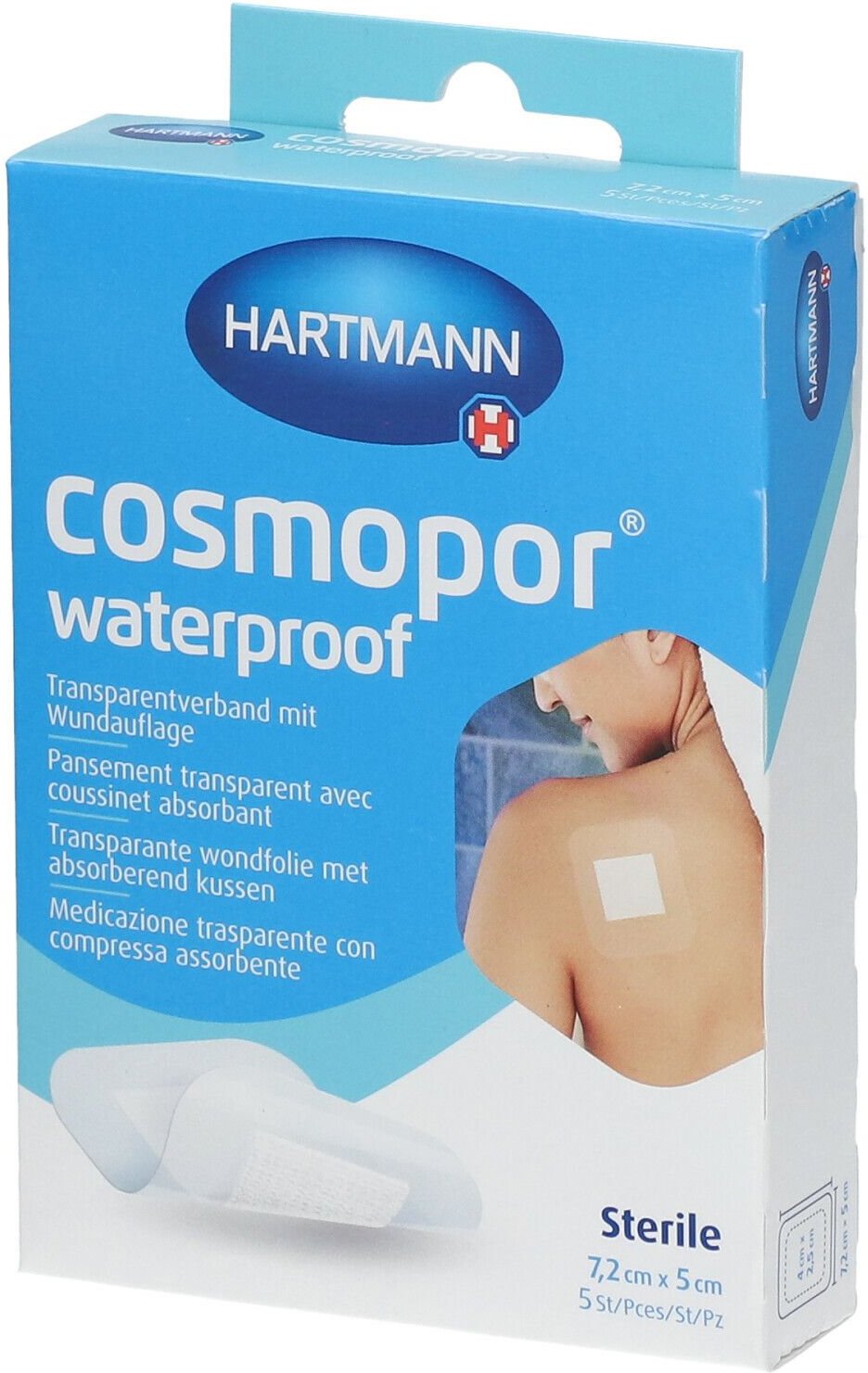 Hartmann Cosmopor Waterproof Wondfolie 7,2 cm x 5 901980 St Kombipackung