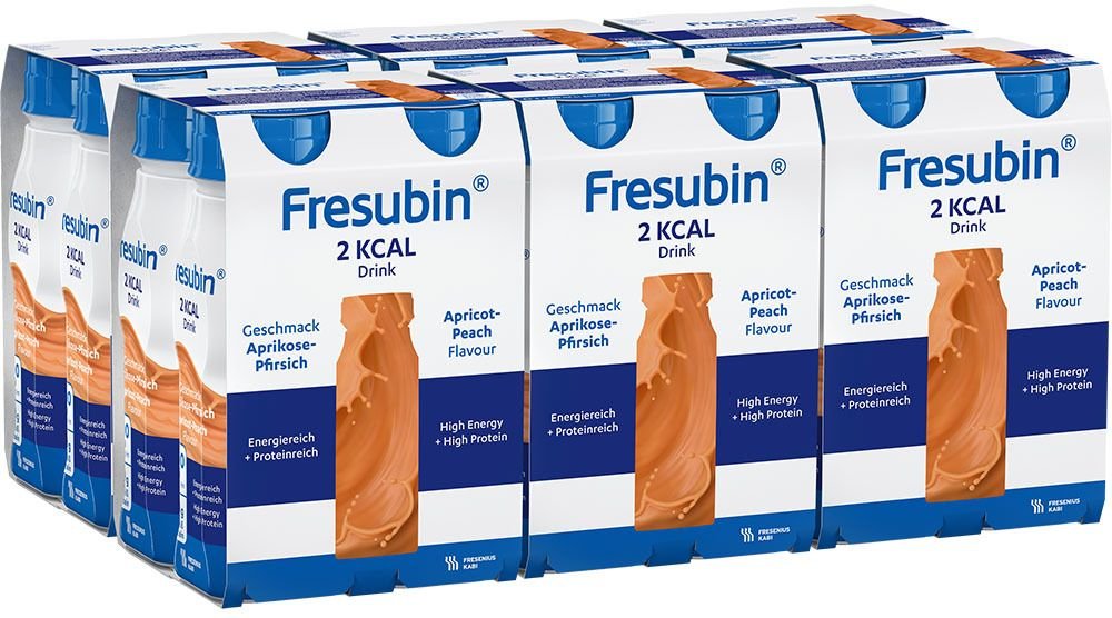 Fresubin 2 kcal Drink Aprikose Pfirsich Trinkfl. 24x200 ml Lösung