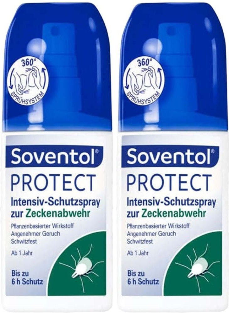 Soventol Protect Intensiv-Schutzspray Zeckenabwehr 2x 2x100 ml Spray