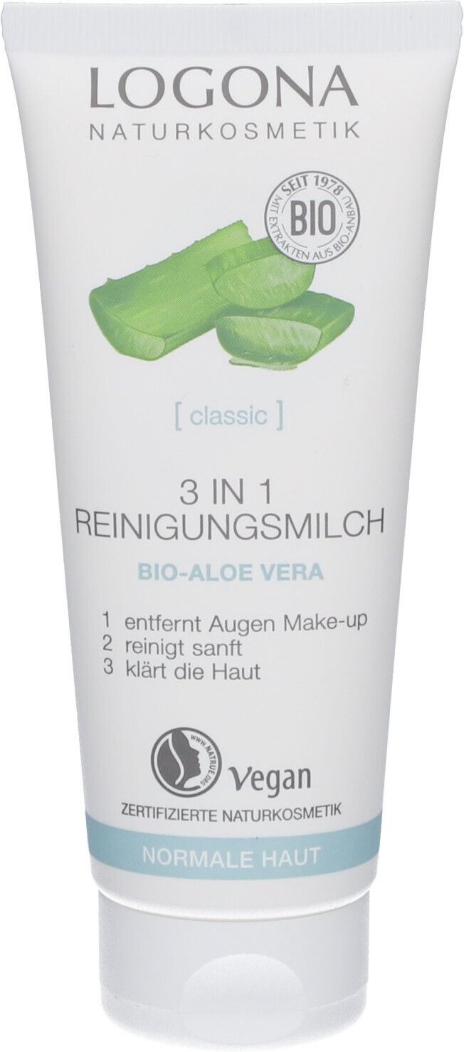 Classic 3 in 1 Reinigungsmilch Bio-Aloe Vera 100 ml