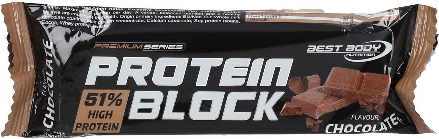 BBN Protein Block Chocolate 90 g Riegel