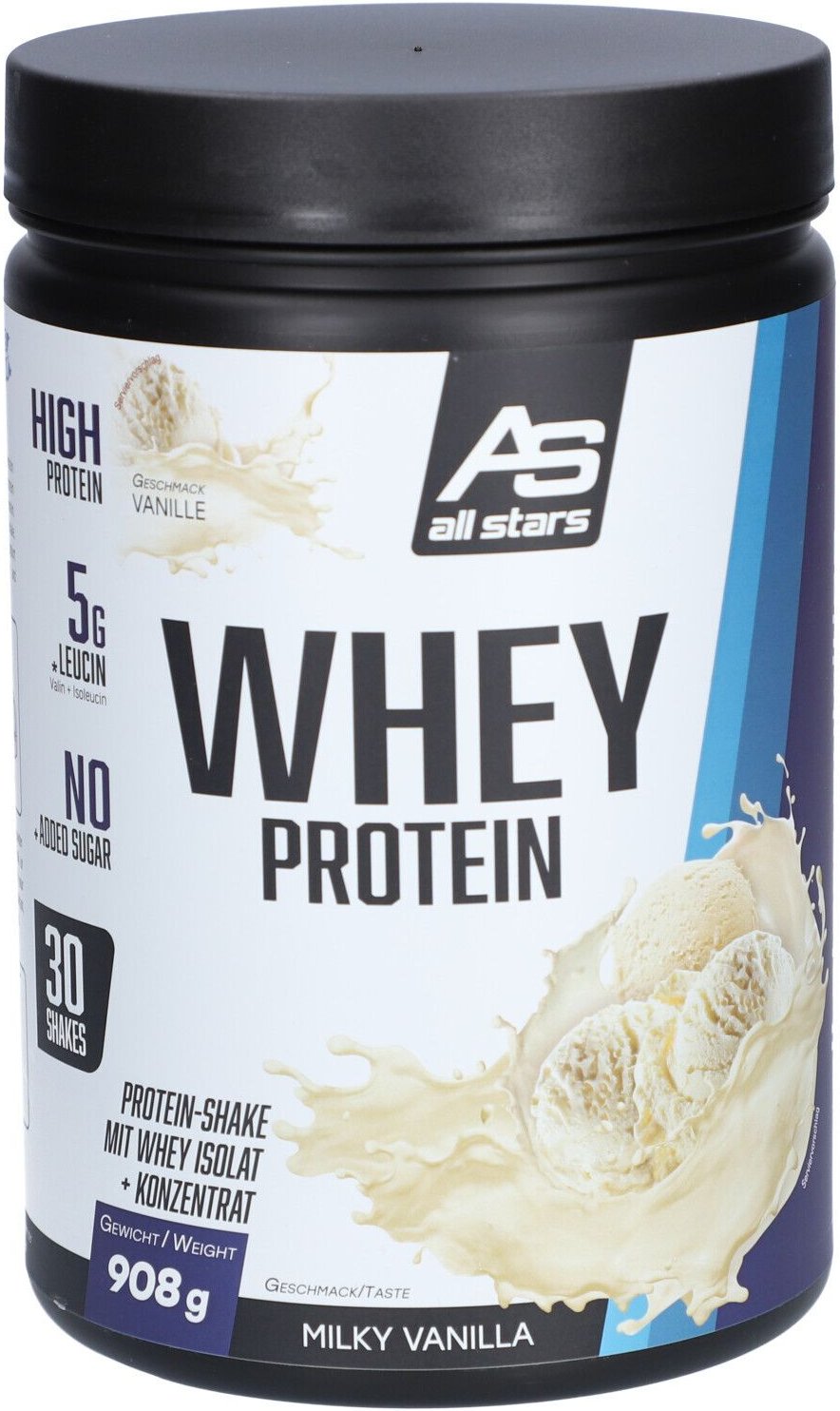 Whey Protein, Vanilla, 908g 908 g Pulver