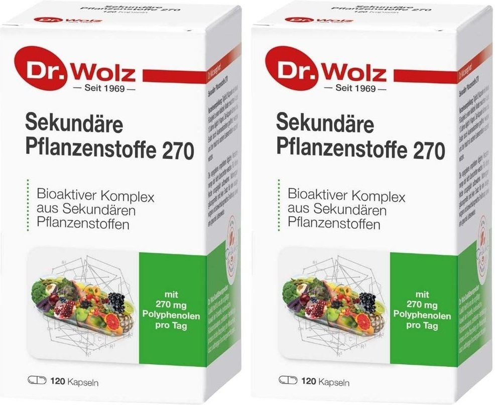 Sekundäre Pflanzenstoffe 270 Kapseln 2x 2x120 St