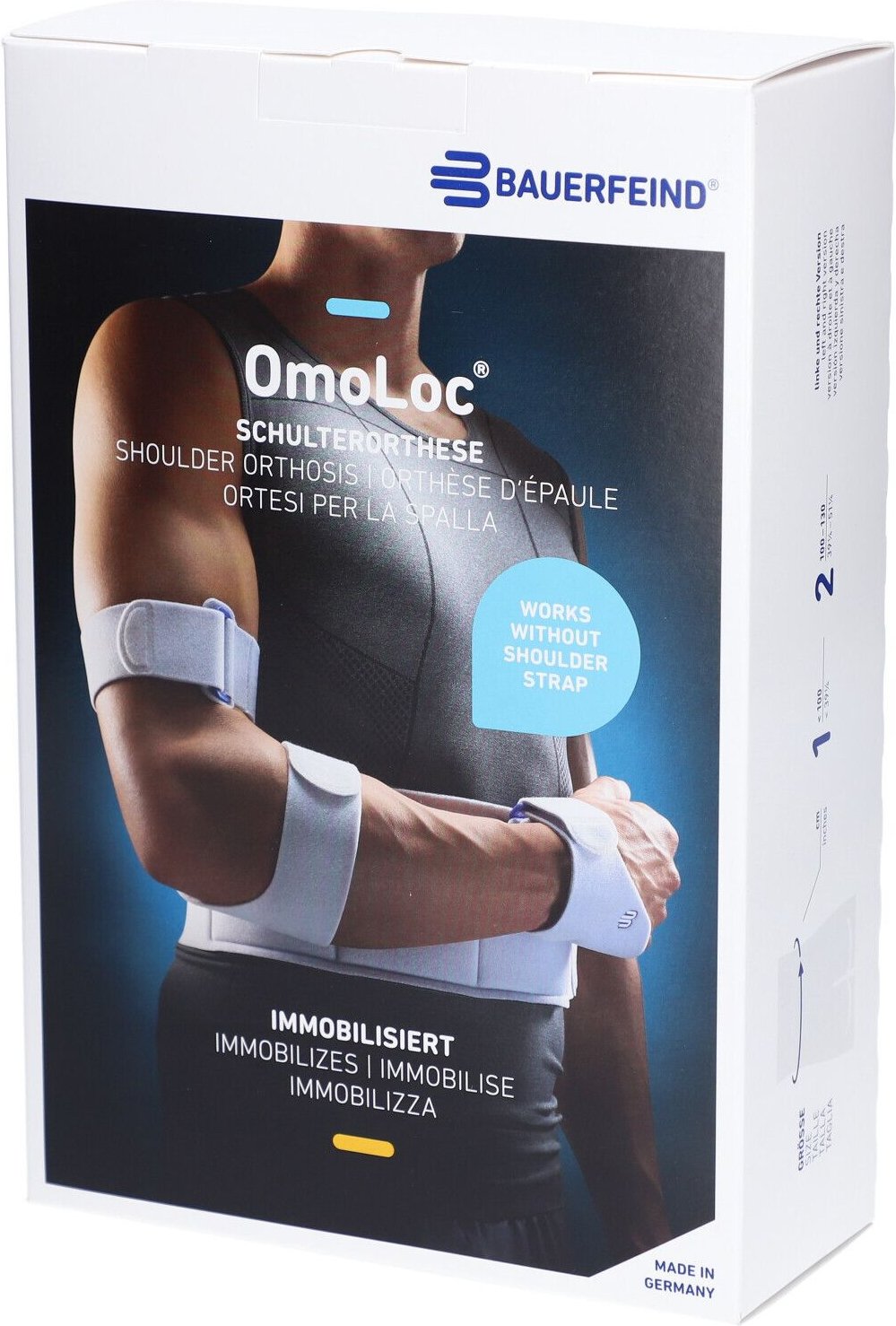 Omoloc Stabilorthese Gr2 rechts titan 1 St Pflaster