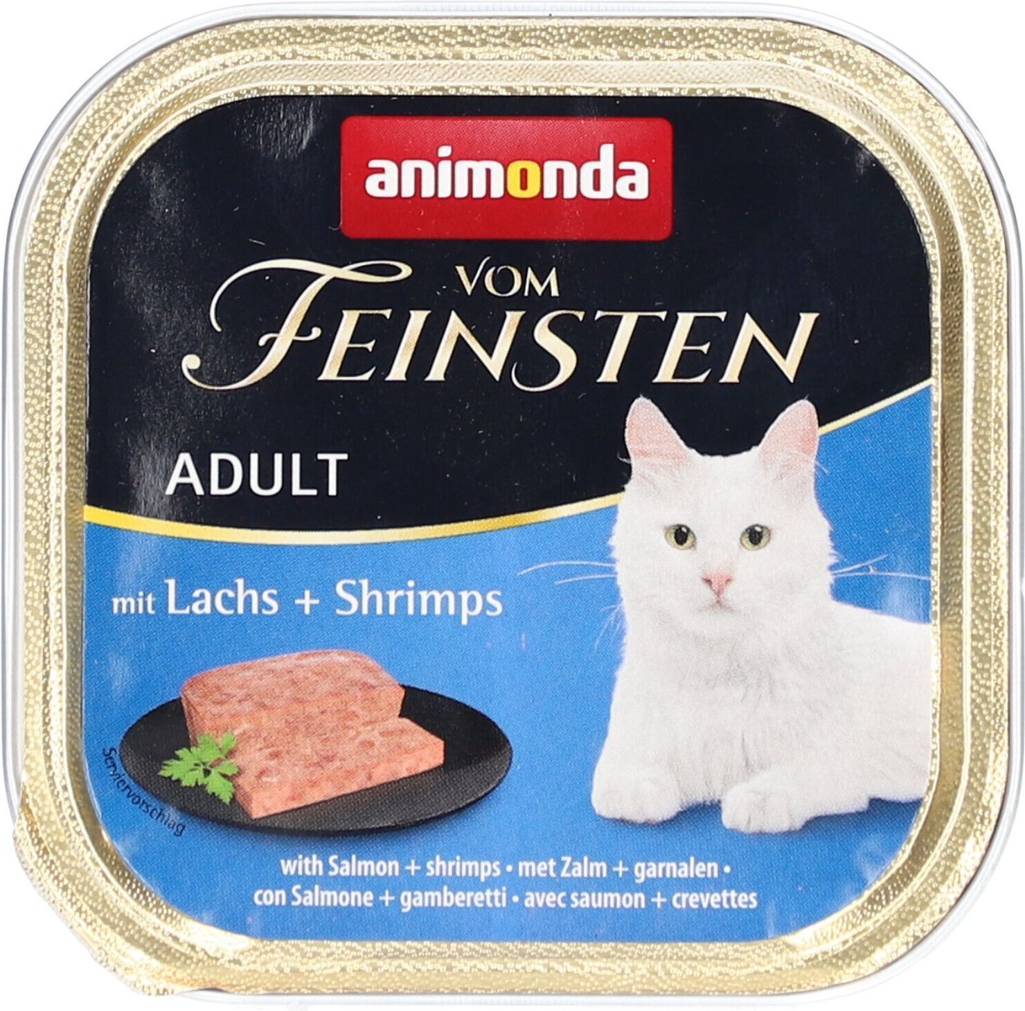 Animonda Vom Feinsten mit Lachs und Shrimps für Katzen 100 g Futter