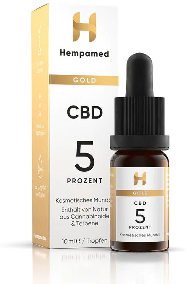 Hempamed CBD Gold Mundöl 5% 10 ml Tropfen