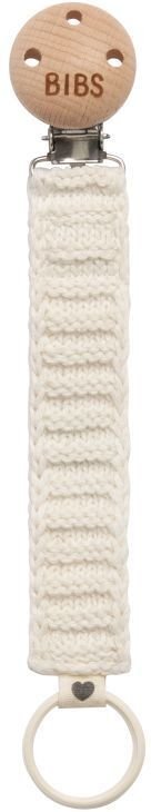 Bibs Fopspeenketting Knitted Ivory 1 St