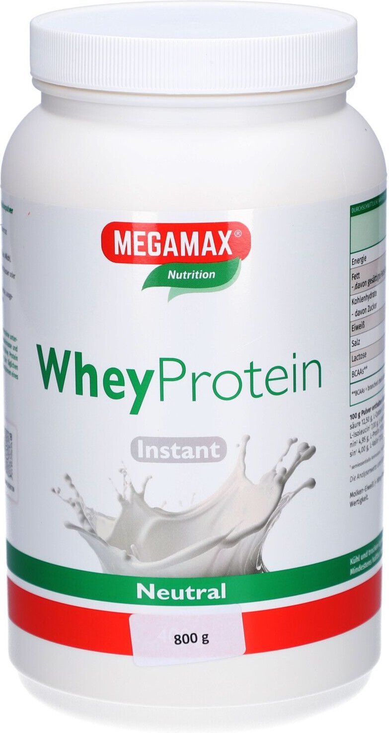 Whey 100% ultra reines Molkenprotein Megamax Pulv. 800 g Pulver
