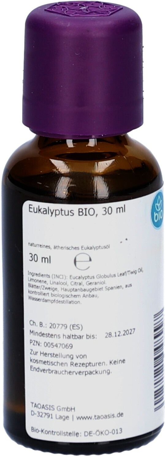 Eukalyptus ÖL Bio 30 ml Ätherisches Öl