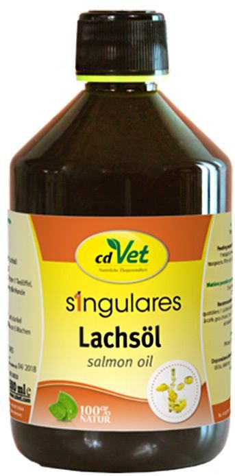 Singulares Lachsöl f.Hunde/Katzen 500 ml Öl