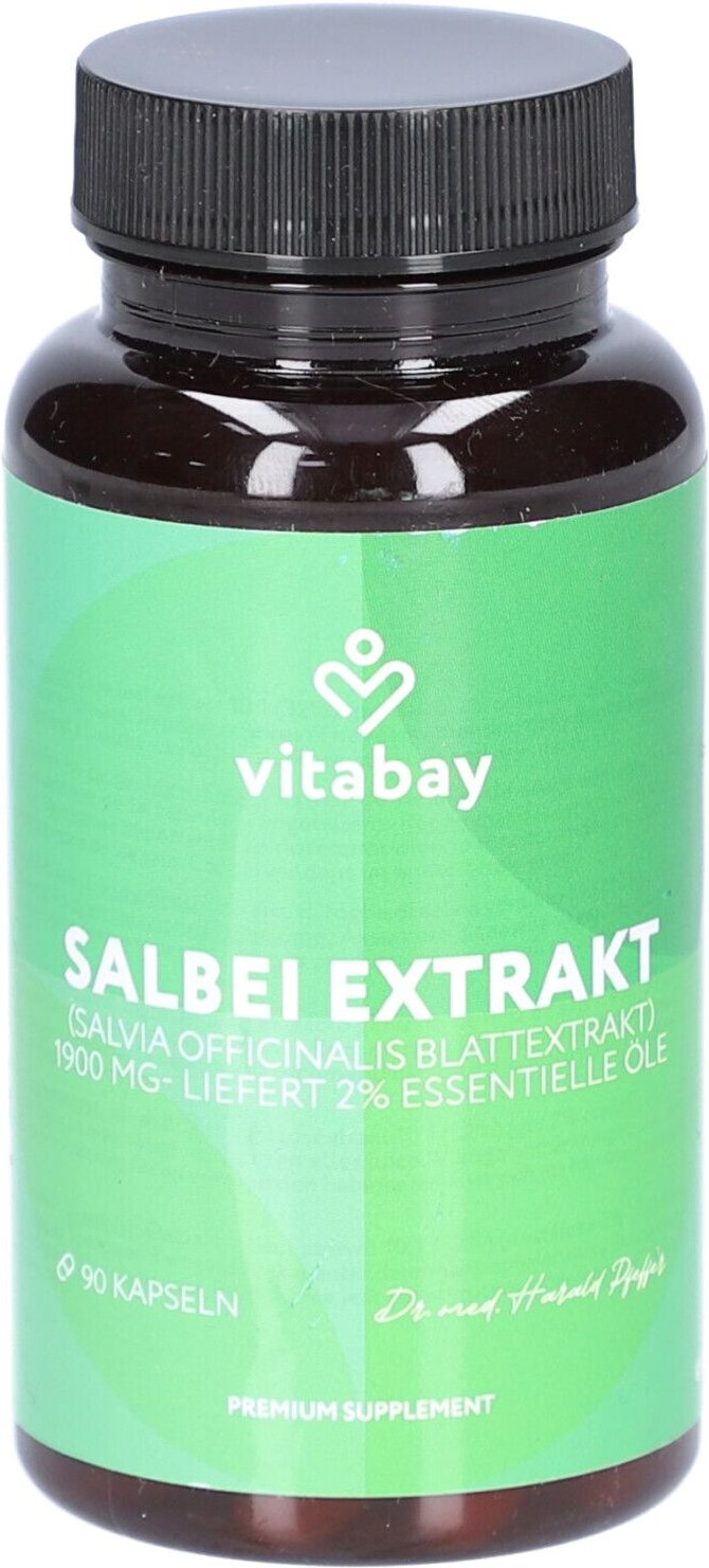 Salbei Extrakt 1900 mg Salvia officinalis veg.Kapseln
