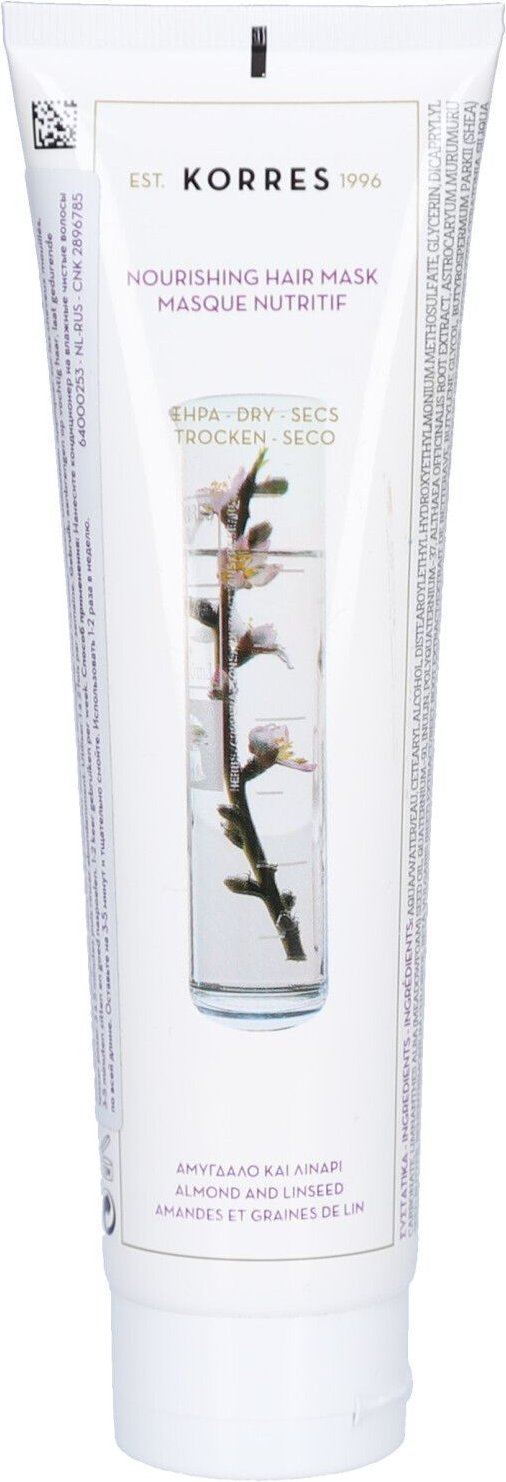 Thumbnail - Korres Amandel & Lijnzaad Voedend Haarmasker ok Nlfrende 125 ml Haarkur