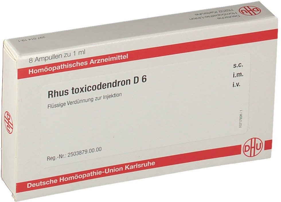 Rhus Toxicodendron D 6 Ampullen 8x1 ml