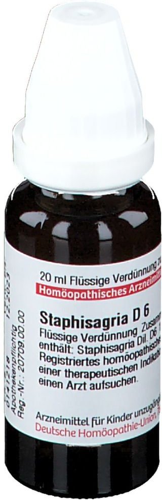DHU Staphisagria D 6 Dilution