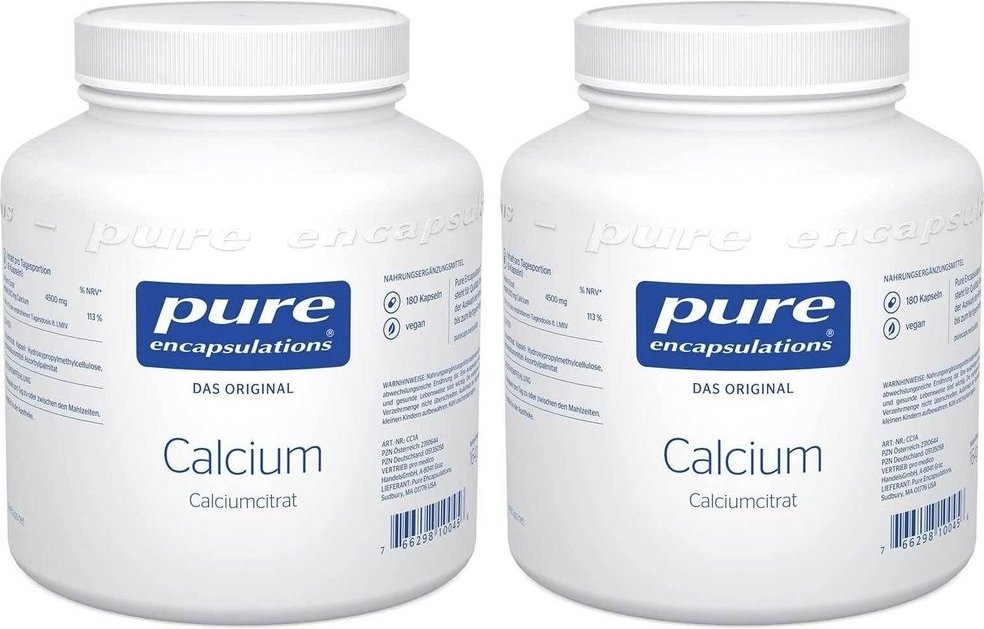 Pure Encapsulations Calcium Calciumcitrat Kapseln 2x 2x180 St