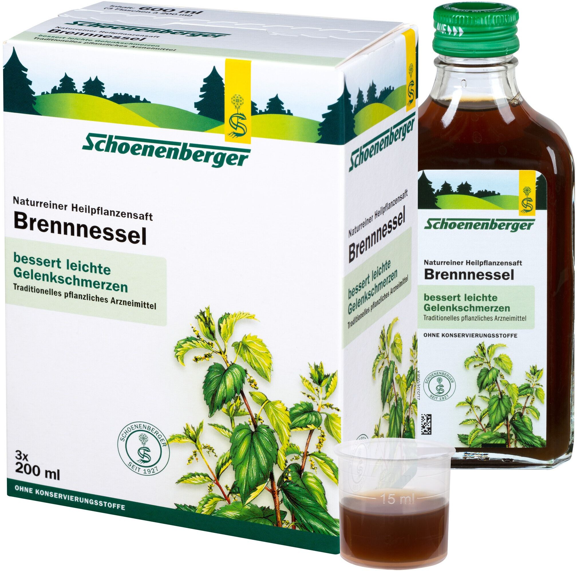Brennnesselsaft Schoenenberger 3x200 ml Saft
