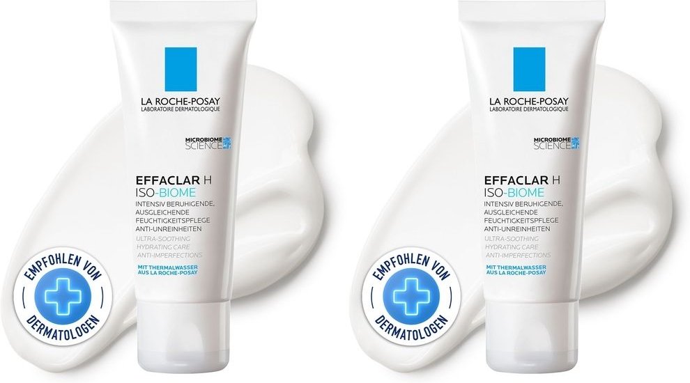 La Roche Posay Effaclar H Iso-Biome Feuchtigkeitspflege x2 2x40 ml Creme