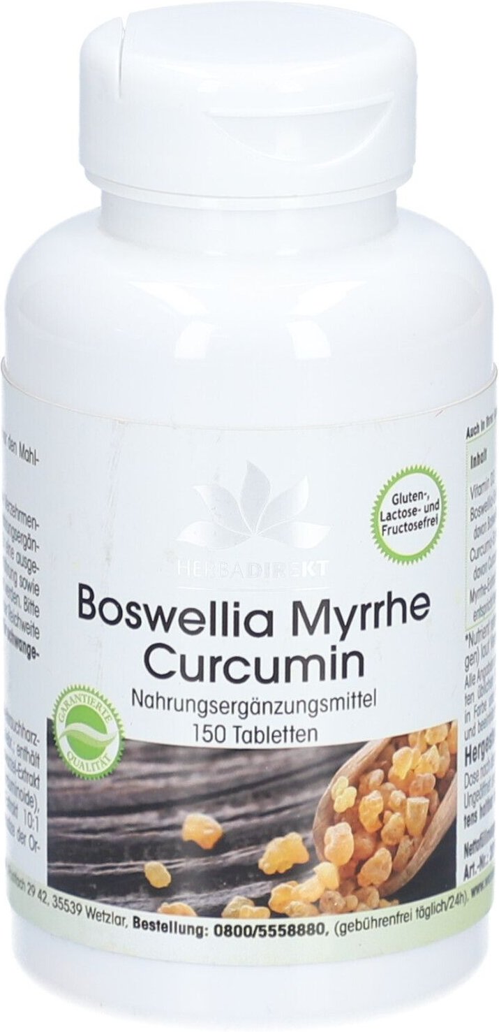 Boswellia Myrrhe Curcumin Tabletten 150 St