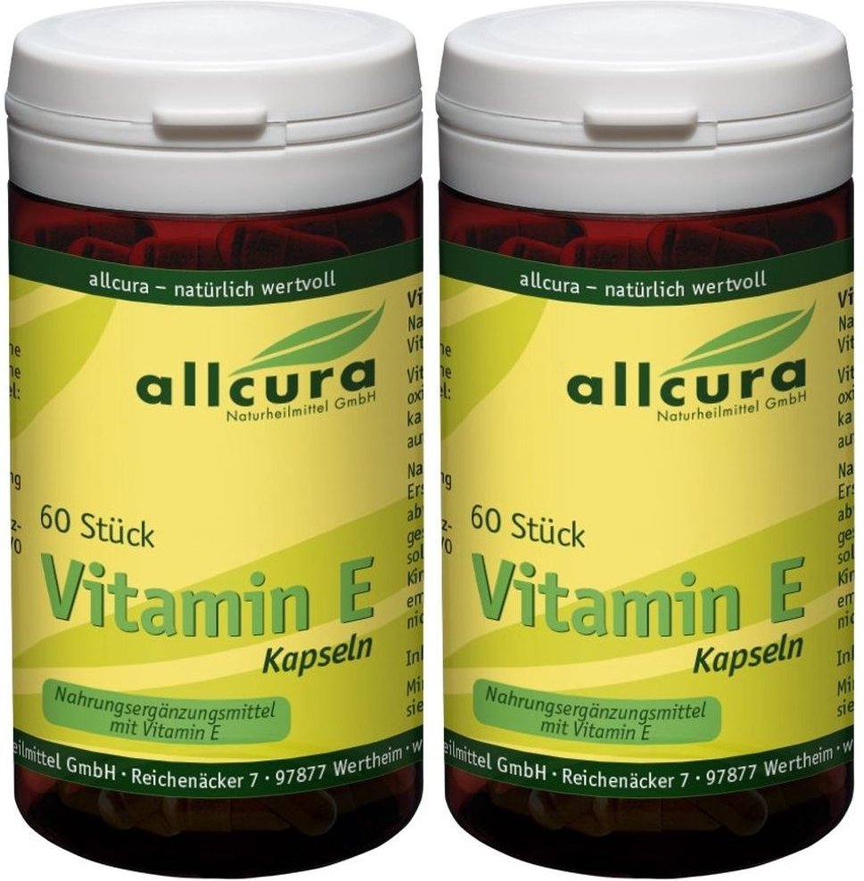 Vitamin E Kapseln 200 I.e. 2x 2x60 St