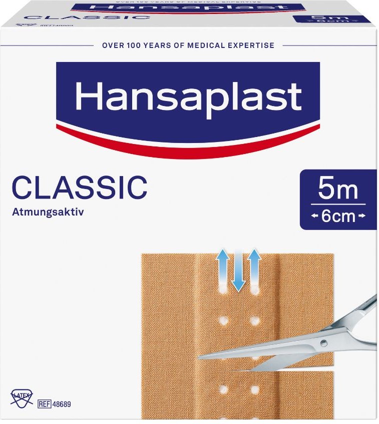 Hansaplast Classic Pflaster 6 cmx5 m 1 St