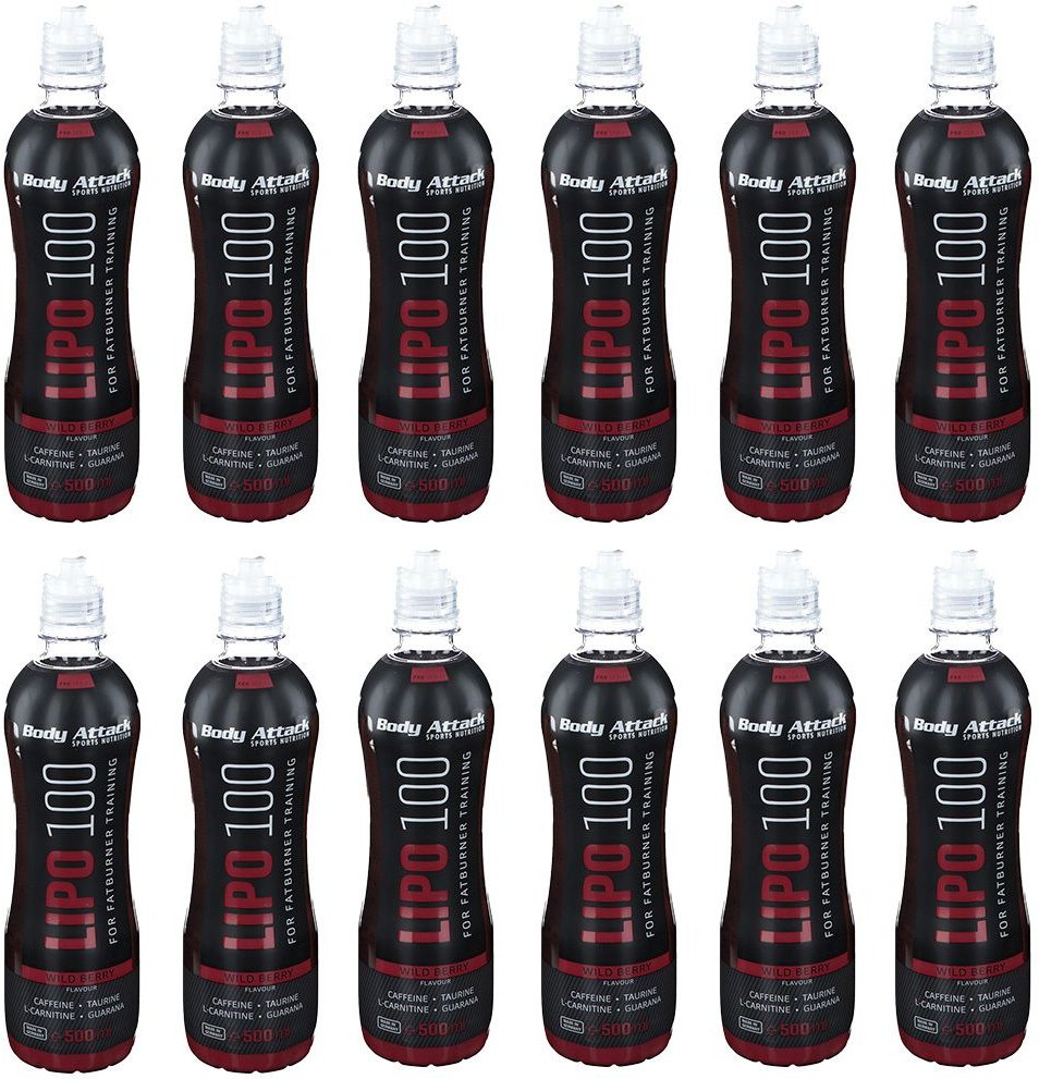 Body Attack Lipo 100 wild berry 12x 12x500 ml Flaschen