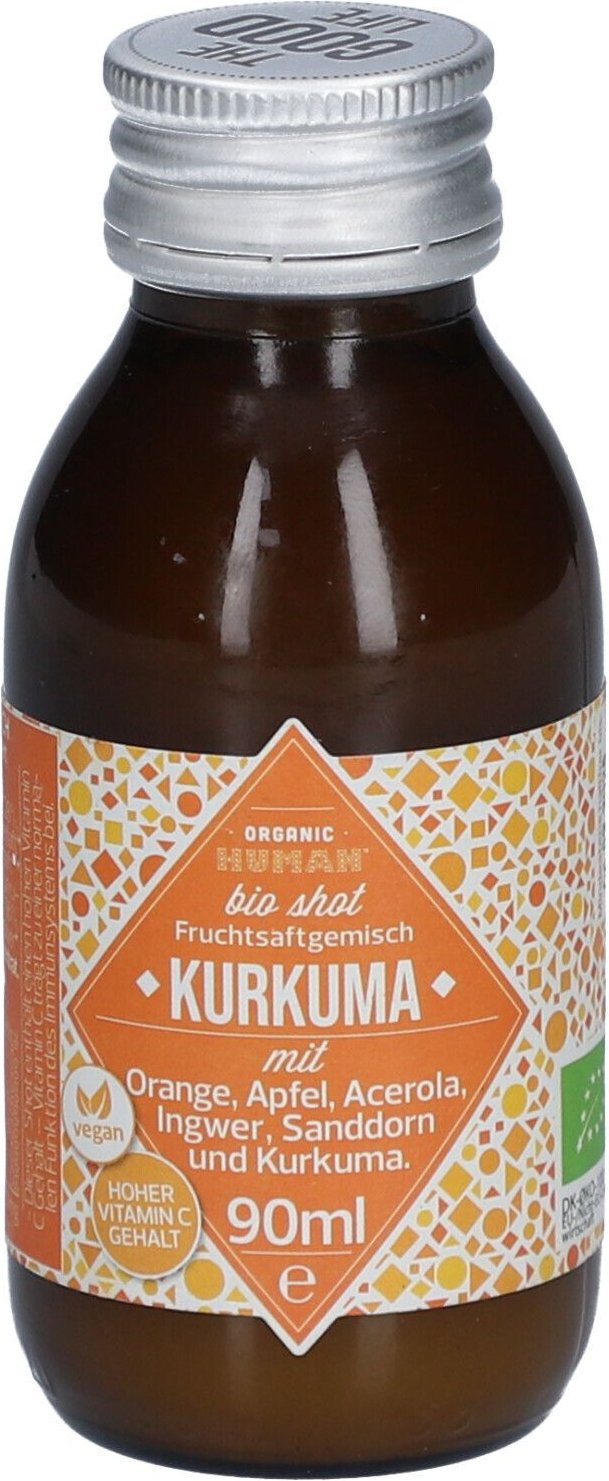 Organic Human Shot - Kurkuma, 90 ml Bio Flüssigkeit zum Einnehmen