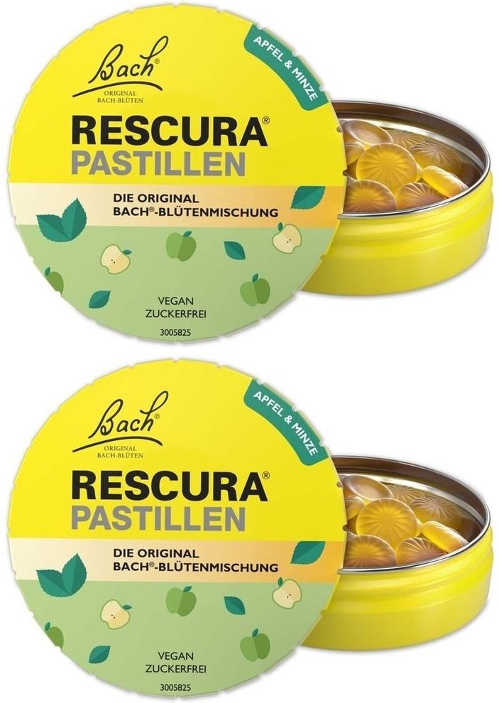 Bach OR Rescura PAS Apfel x2 2x50 g Pastillen