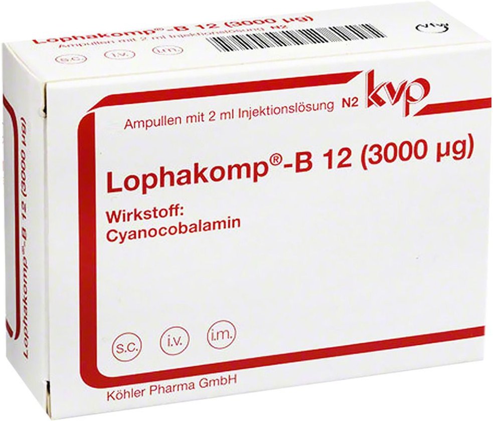 Thumbnail - Lophakomp B12 3.000 µg Injektionslösung 5x2 ml