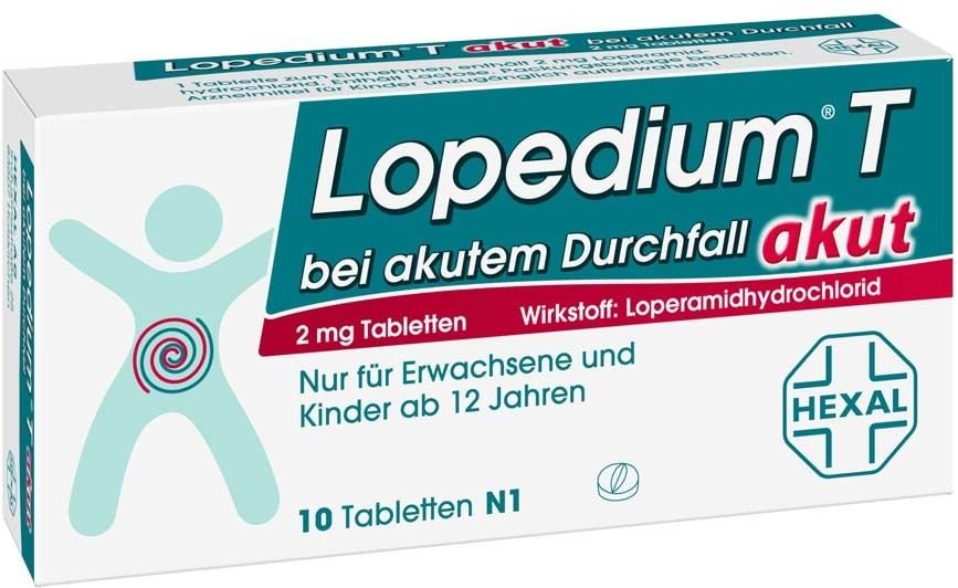 Lopedium T akut bei akutem Durchfall Tabletten