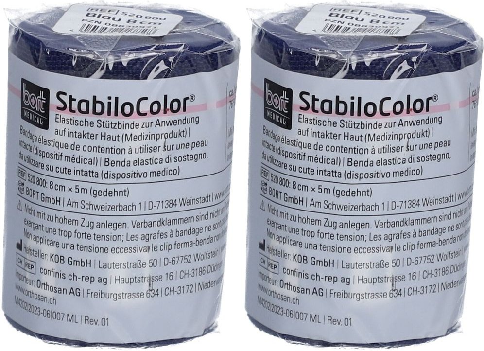 Bort StabiloColor Binde 8 cm blau 2x 2x1 St Binden