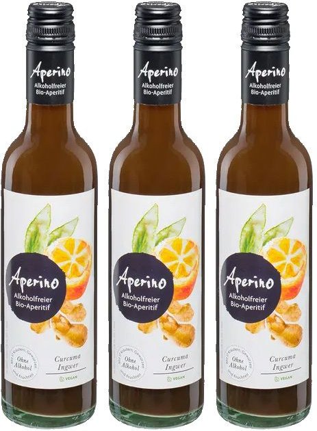 Thumbnail - Aperino Bio-Aperitif alk.fr.Curcuma-Ingwer Salus 3x370 ml Flüssigkeit