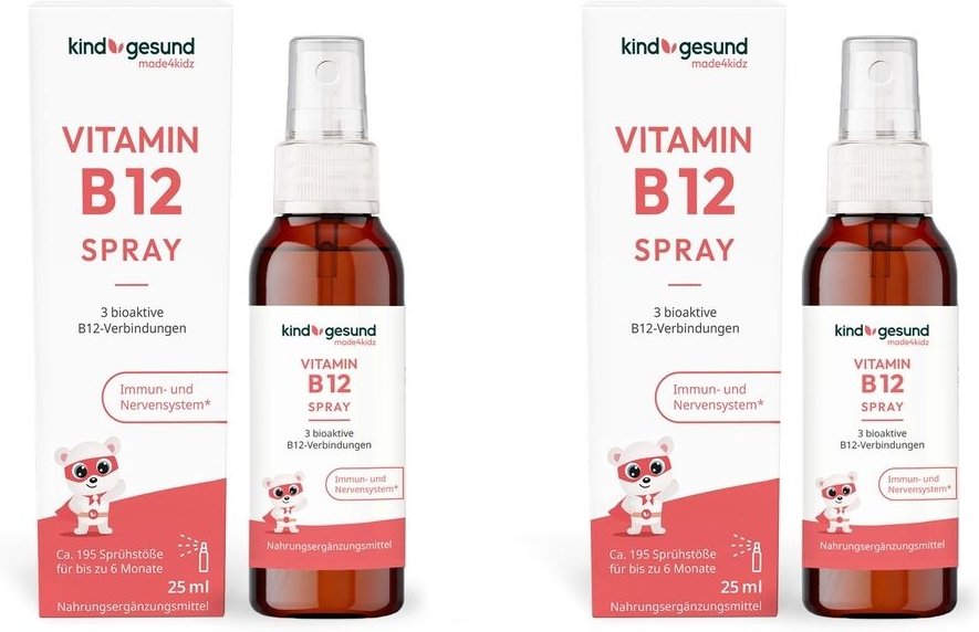 Thumbnail - 2x Kindgesund Vitamin B12 Spray 2x25 ml