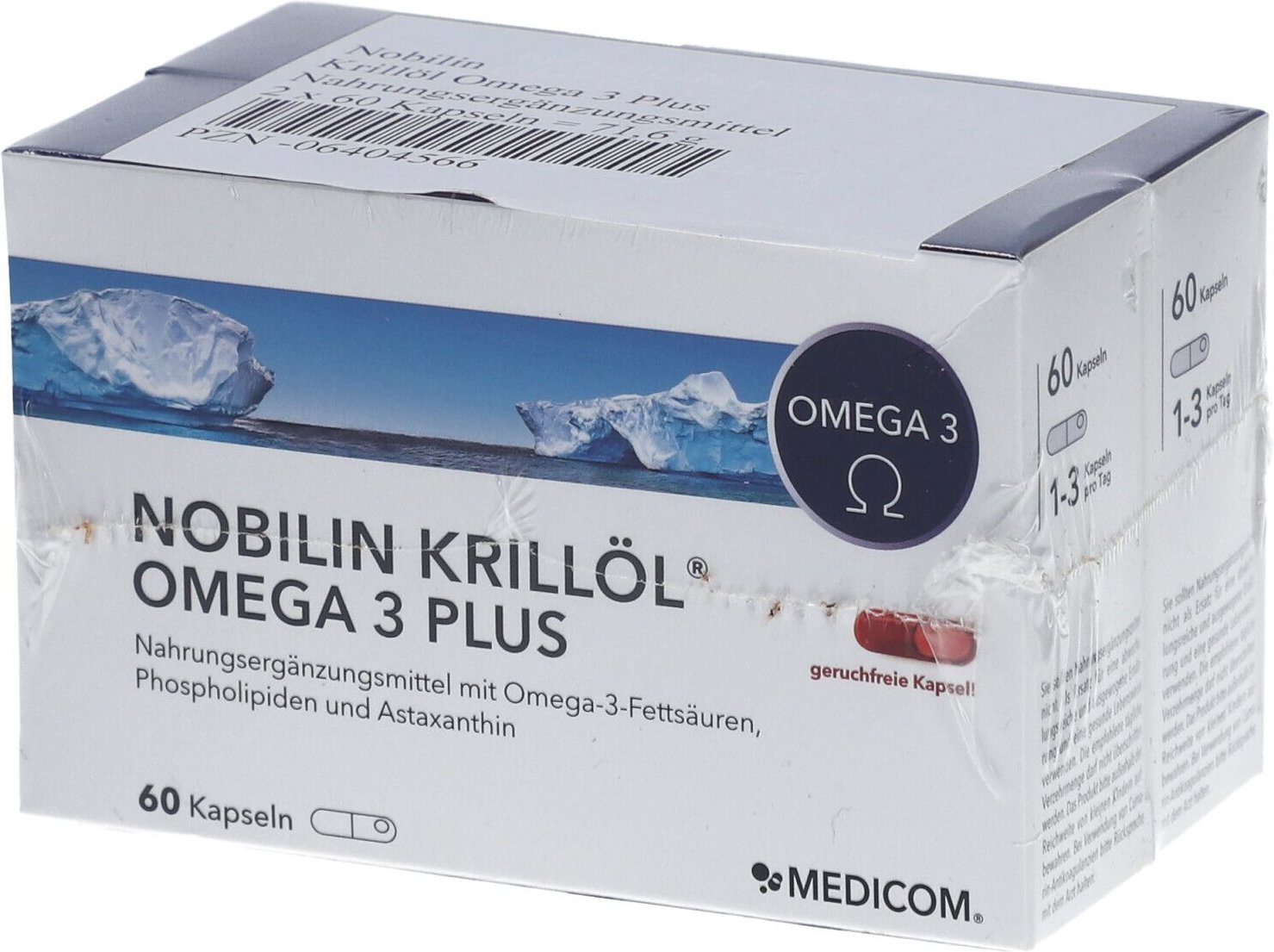 Thumbnail - Nobilin Krillöl Omega-3 Plus Kapseln 2x60 St