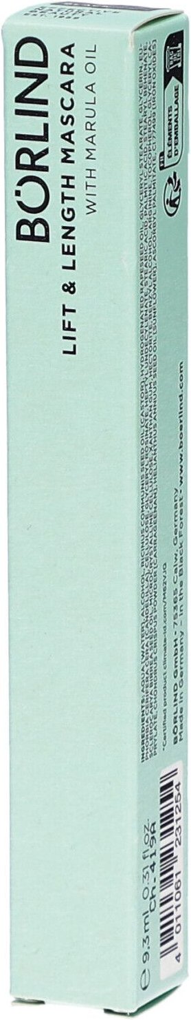 Börlind MascaraI lift & length black 9 ml Mascara