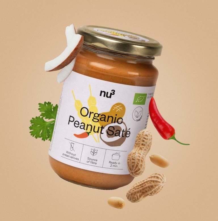 nu3 Organic Peanut Saté 320 g Creme