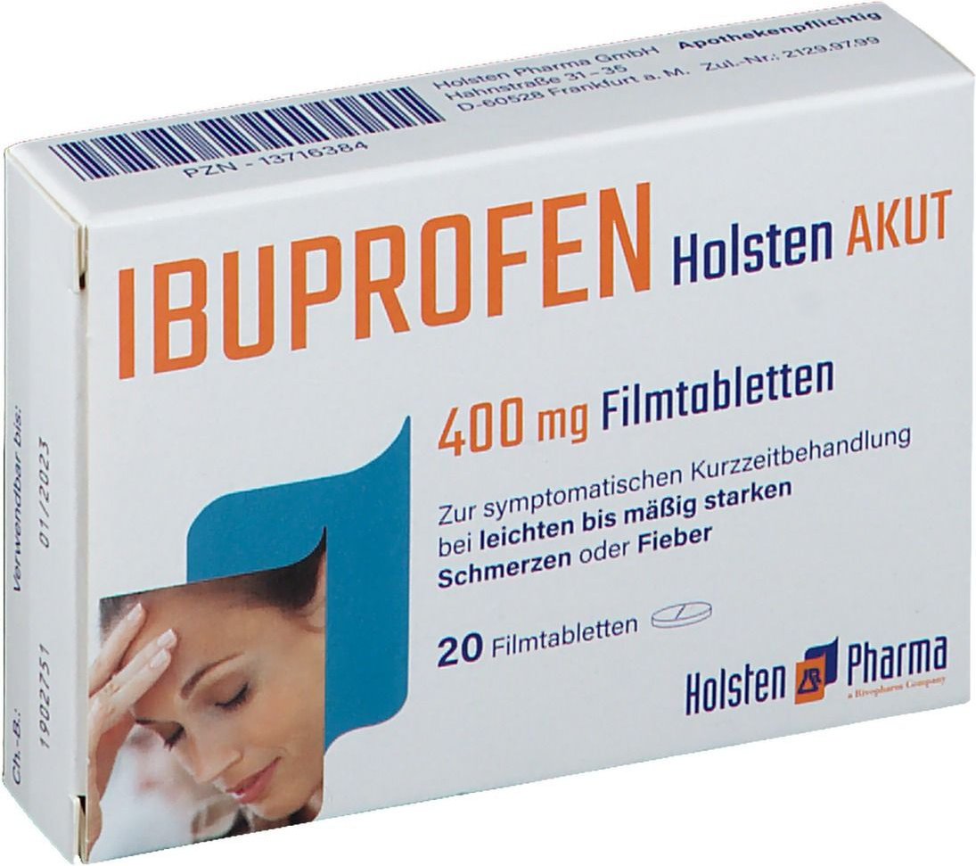 Ibuprofen Holsten akut 400 mg Filmtabletten