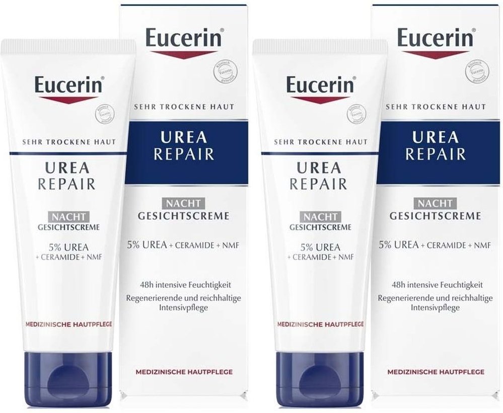 Eucerin UreaRepair Nacht Gesichtscreme x2 2x50 ml Nachtcreme