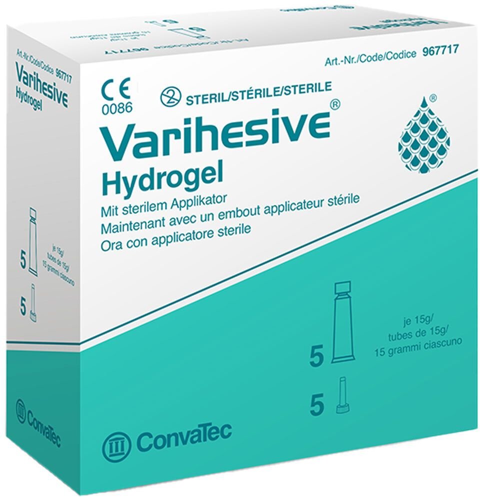 Varihesive Hydrogel mit Applikator 5x15 g Gel