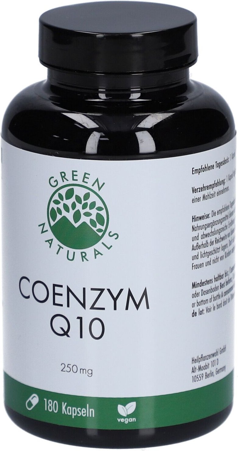 Green Naturals Coenzym Q10 250 mg vegan hochdos. 180 St Kapseln