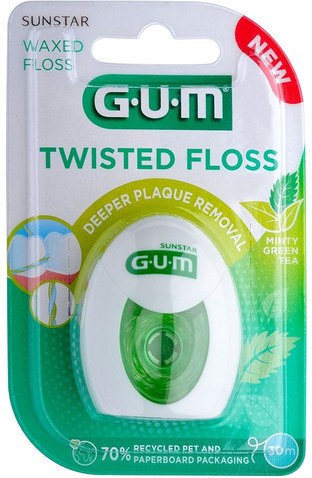 GUM Twisted Floss waxed Zahnseide 50 m 1 St