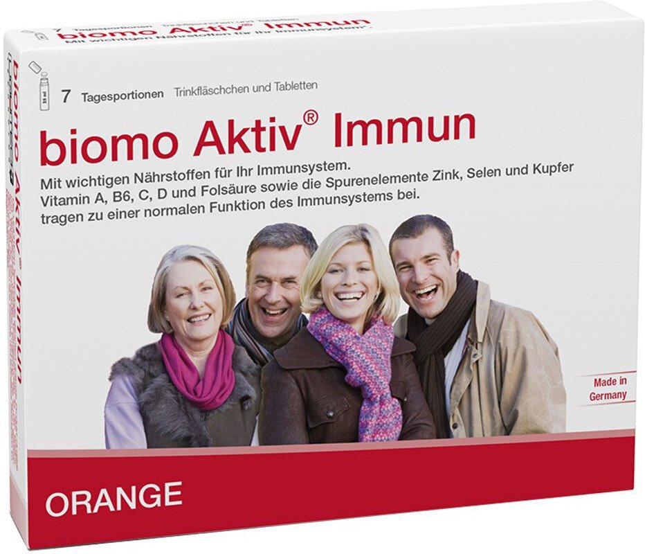 Thumbnail - Biomo Aktiv Immun Trinkfl.+Tab.7-Tages-Kombi 7 St Kombipackung