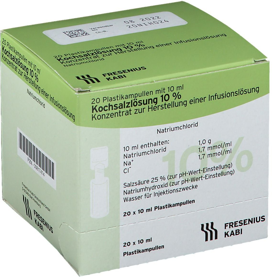 Kochsalzlösung 10% Infusionslösungskonzentrat