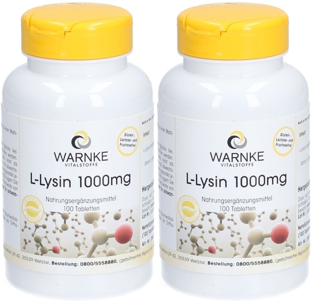 L-Lysin 1000Mg x2 2x100 St Tabletten