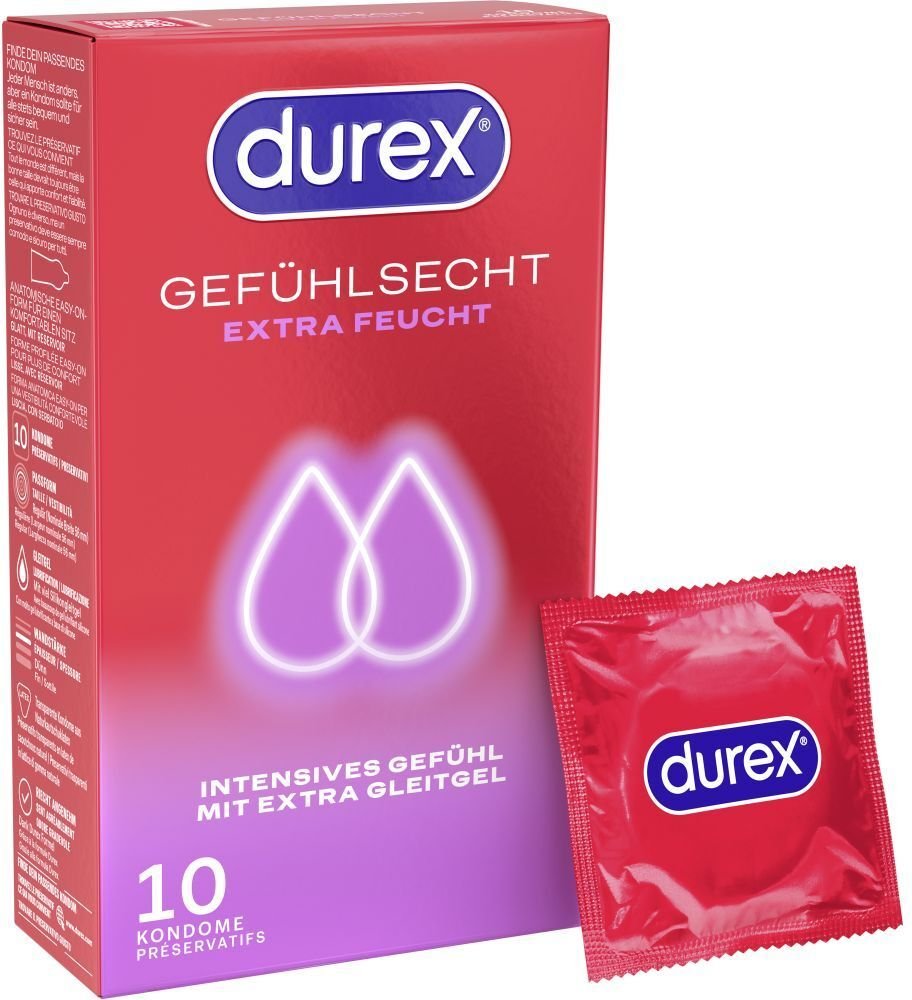 Thumbnail - Durex Gefühlsecht extra feucht Kondome 10 St