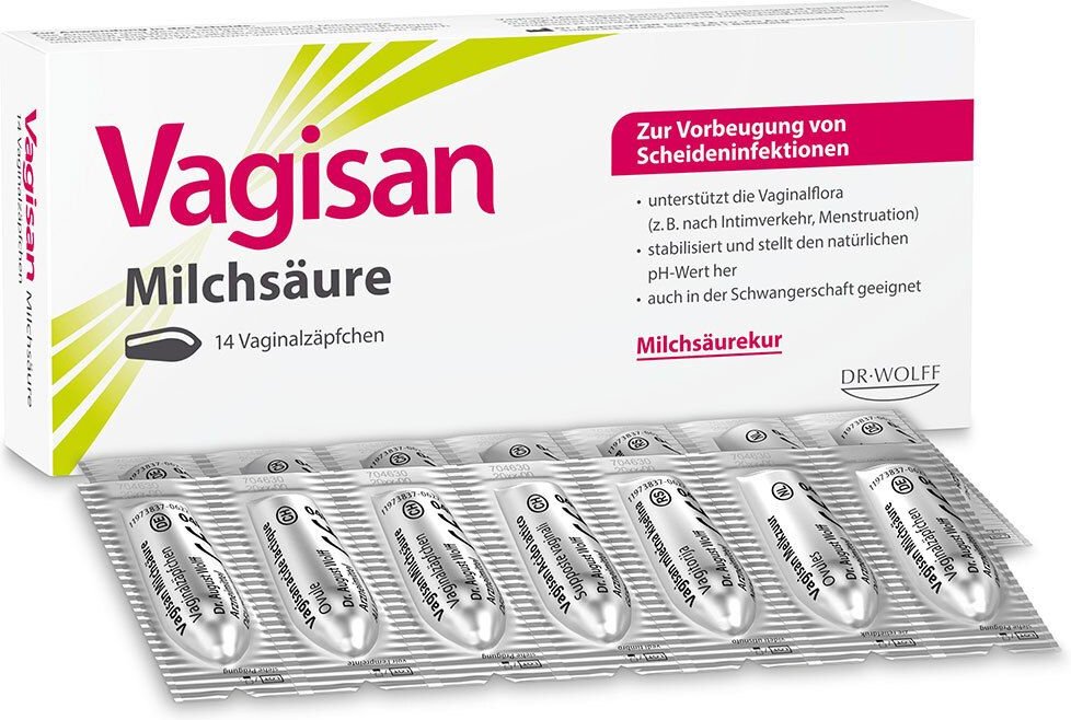 Vagisan Milchsäure Vaginalzäpfchen 14 St Vaginalsuppositorien