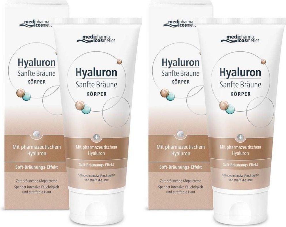Hyaluron Sanfte Bräune Körperpflege Creme 2x 2x200 ml