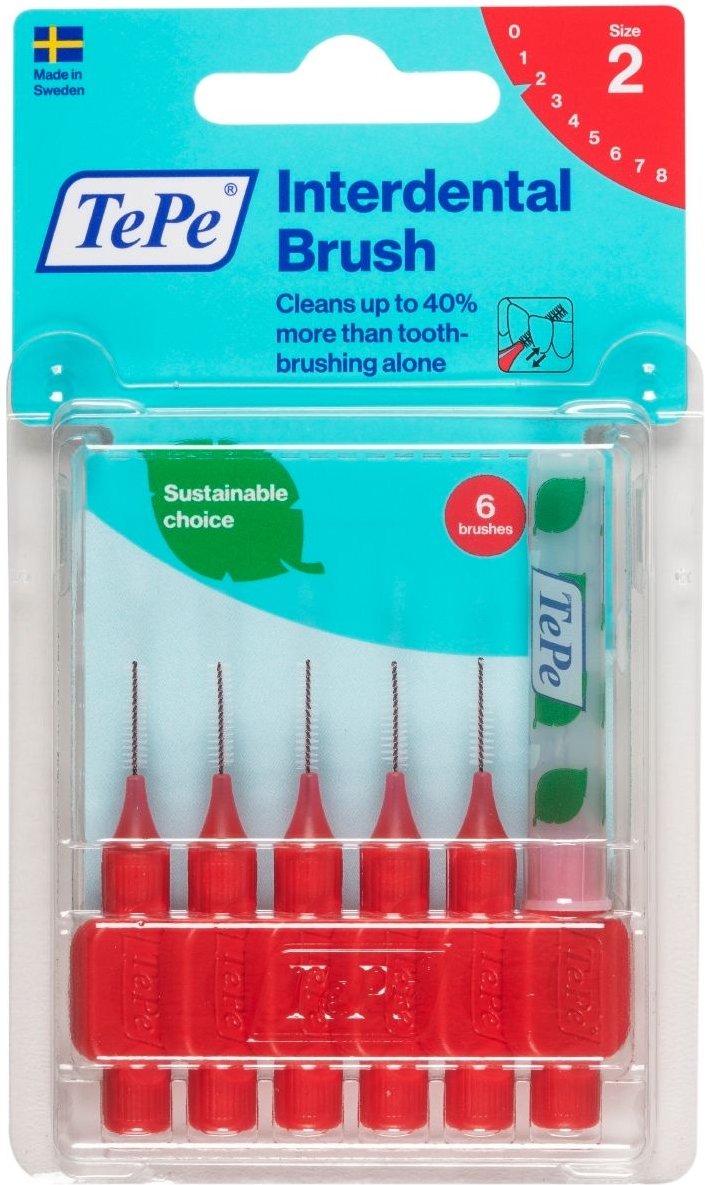 Tepe Interdentalbürste 0,5mm rot 6 St Zahnbürste