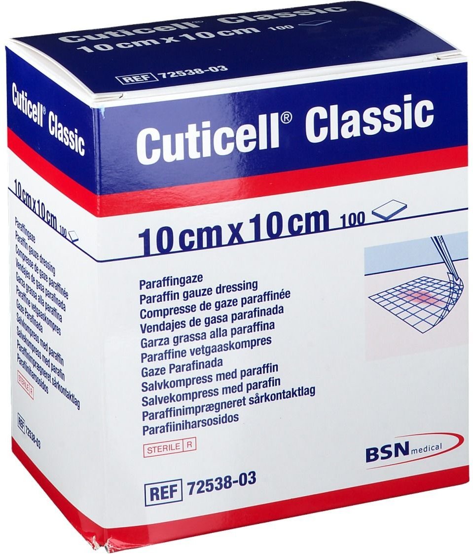 Cuticell Classic Wundgaze 10x10 cm 100 St