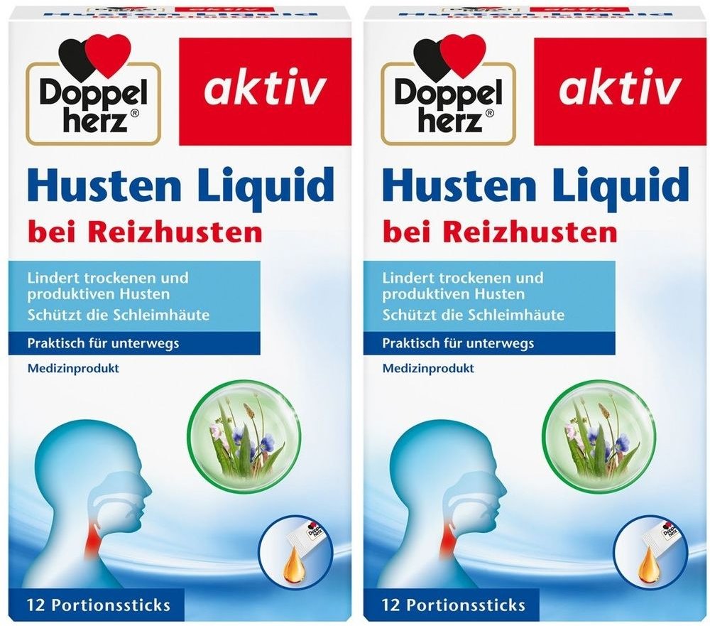 Doppelherz Husten Liquid Sticks 2x 2x12 St Sirup