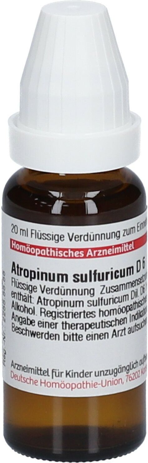 Atropinum Sulfuricum D 6 Dilution 20 ml